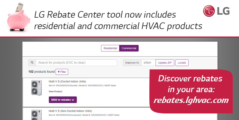 LG Launches Commercial VRF Rebate Tool HVAC P